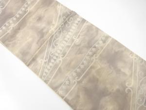 アンティーク　唐草模様織り出し袋帯（材料）